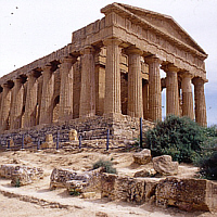 Concordia temple in Agrigent (Sicily).