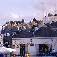 Trulli-Häuser bei Alborobello (Apulien).