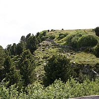 Hänge des Puflatsch, Seiser Alm (Südtirol).