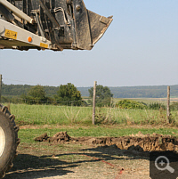 ... on that was born down with heavy machines.