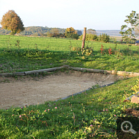 Till autumn 2010 further modifications took place. Roundabout grass was sowen, which is already fairly well grown.