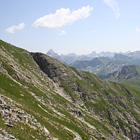 Blick vom Nebelhorn.