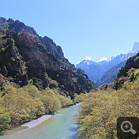 In Pindos canyons like this are not uncommon, often these are spanned by stone arch bridges.