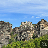 Die Metéora-Klöster wurden auf den Sedimenten eines ehemaligen Sees erbaut.