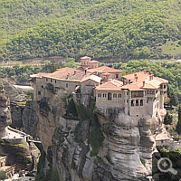 For the monastery every available square meter has been exploited on the rock.