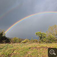 Regenbogen bei Paliouri.