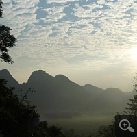 The nature reserve in the evening. Photo: S. Elser.