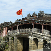 Die Japanische Brücke in Hoi An. Foto: S. Elser.