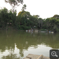 Cat Tien National Park is located at the opposite bank.