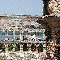 amphitheatre in Pula, Istria